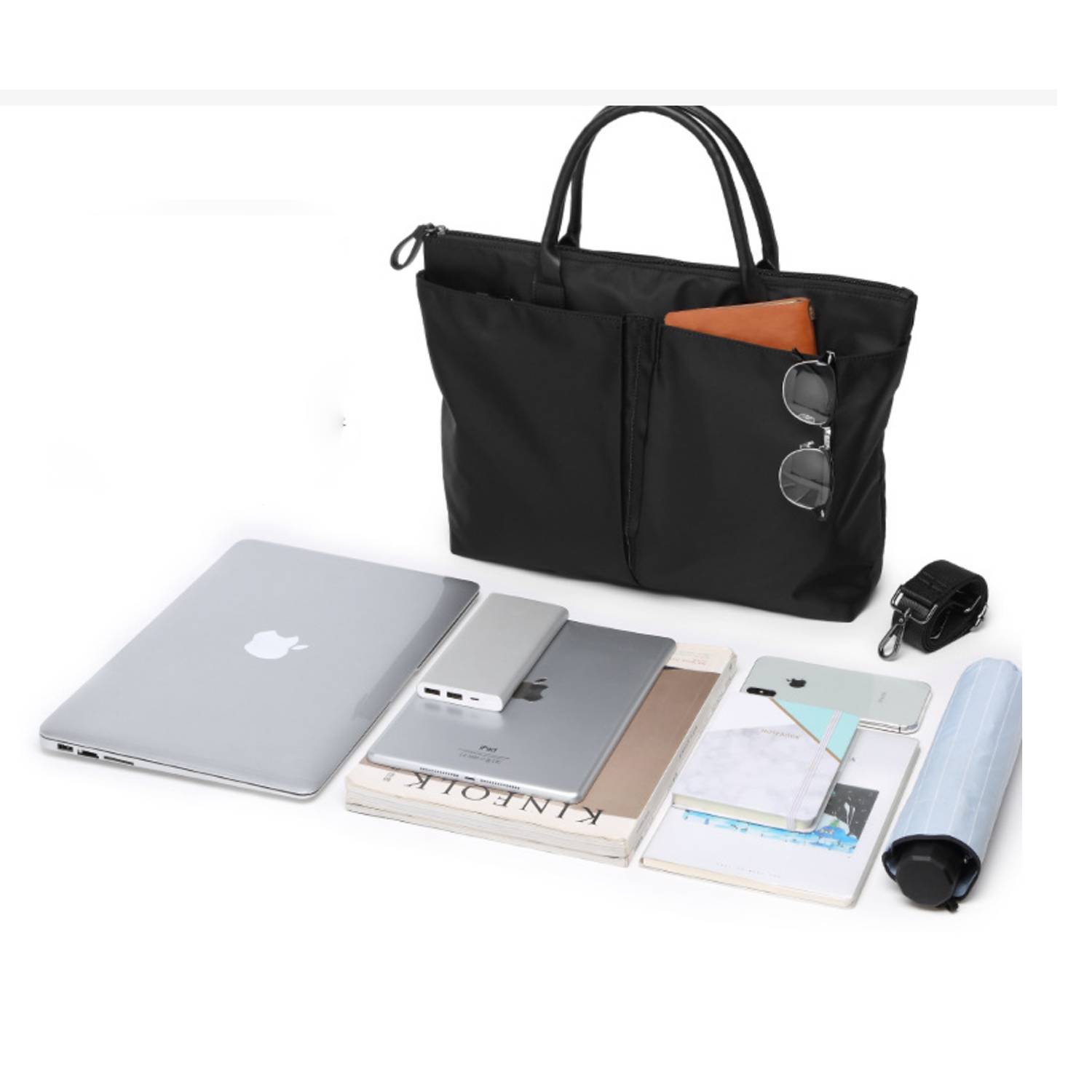 Business Oxford Cloth Briefcase Crossbody Bag 4
