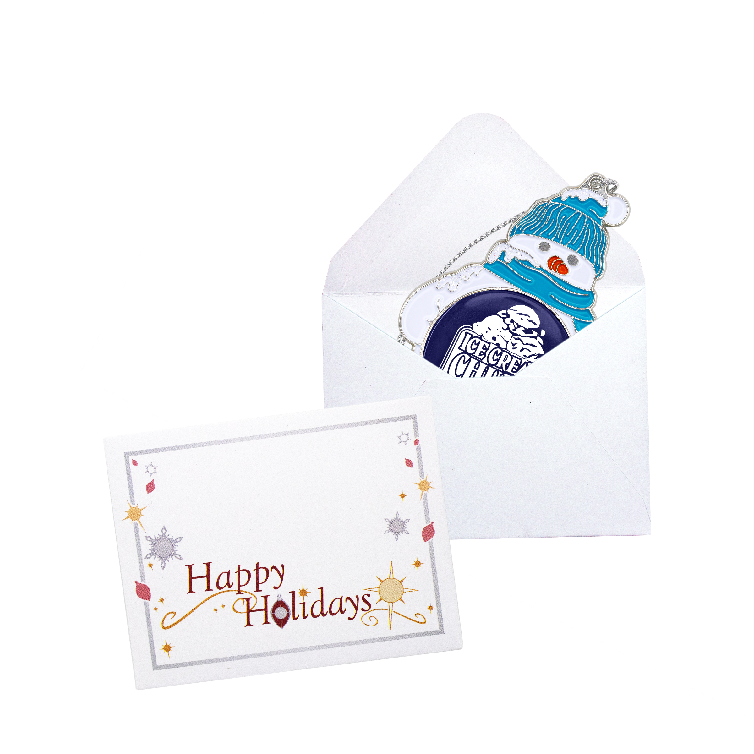 Modern Snowman Holiday Ornament 4