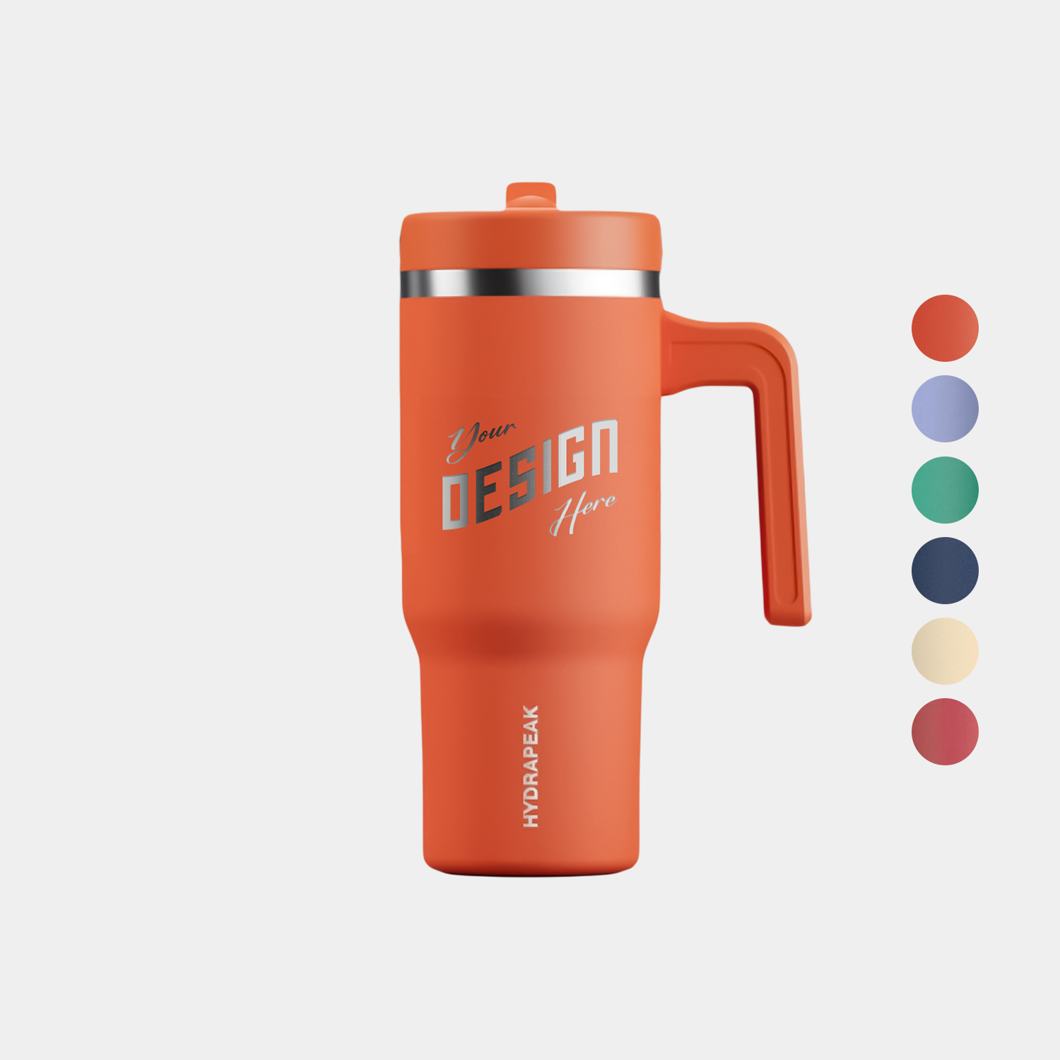 18 oz Hydrapeak® Stainless Steel Insulated Tumbler With Handle and Straw Lid 2