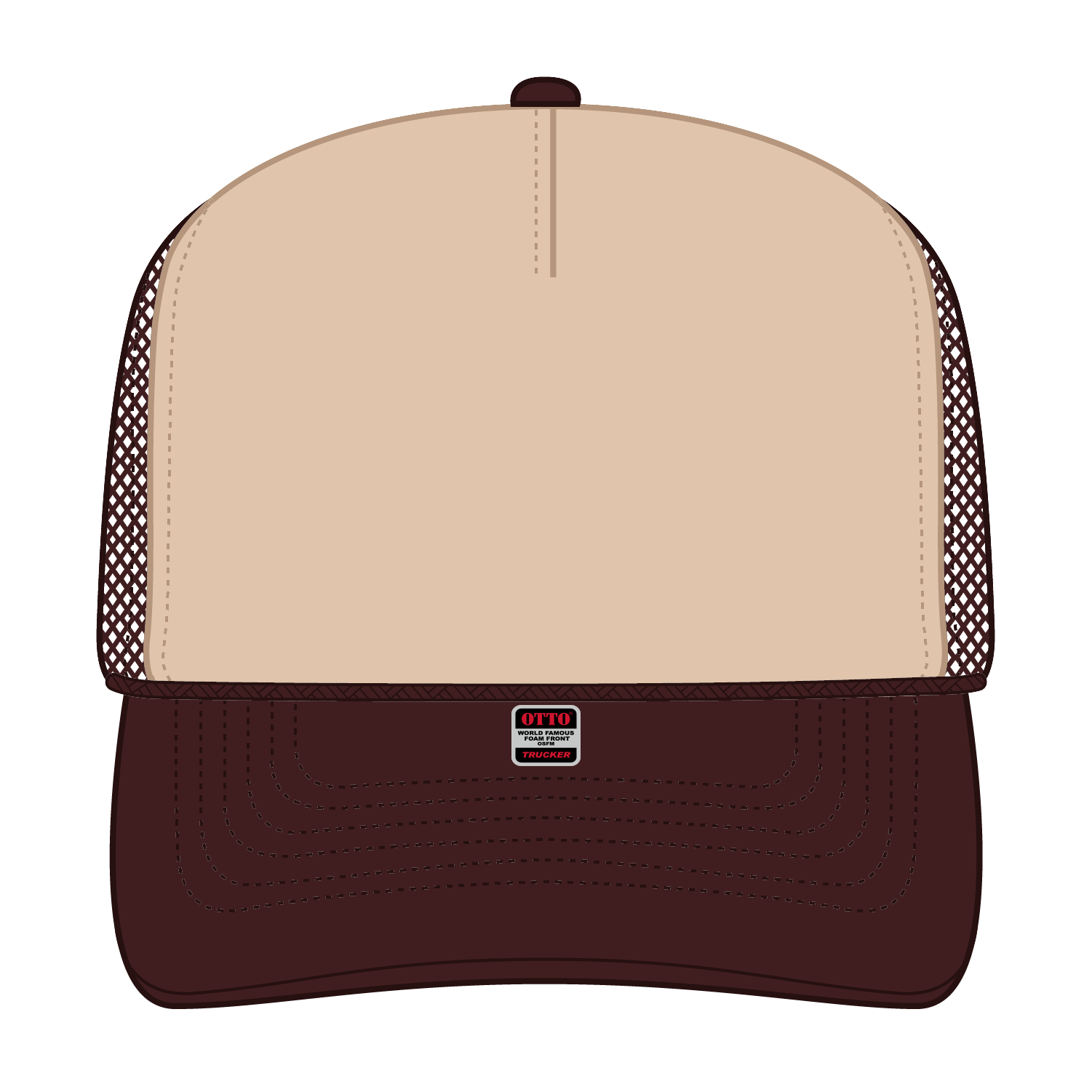 OTTO CAP® 5 Panel High Crown Mesh Back Trucker Hat 261