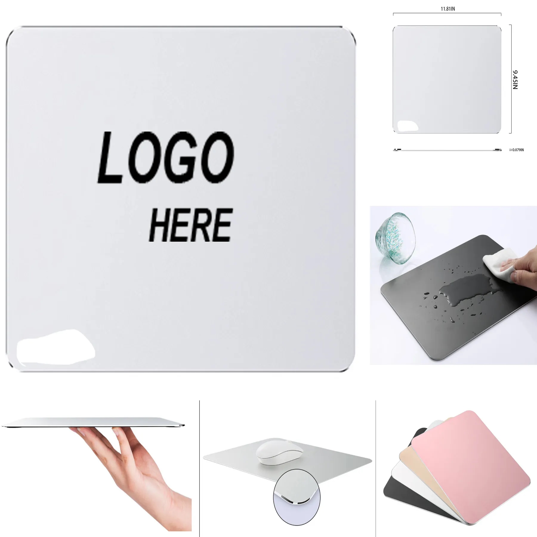 Aluminum Alloy Non-Slip Mouse Pad 2