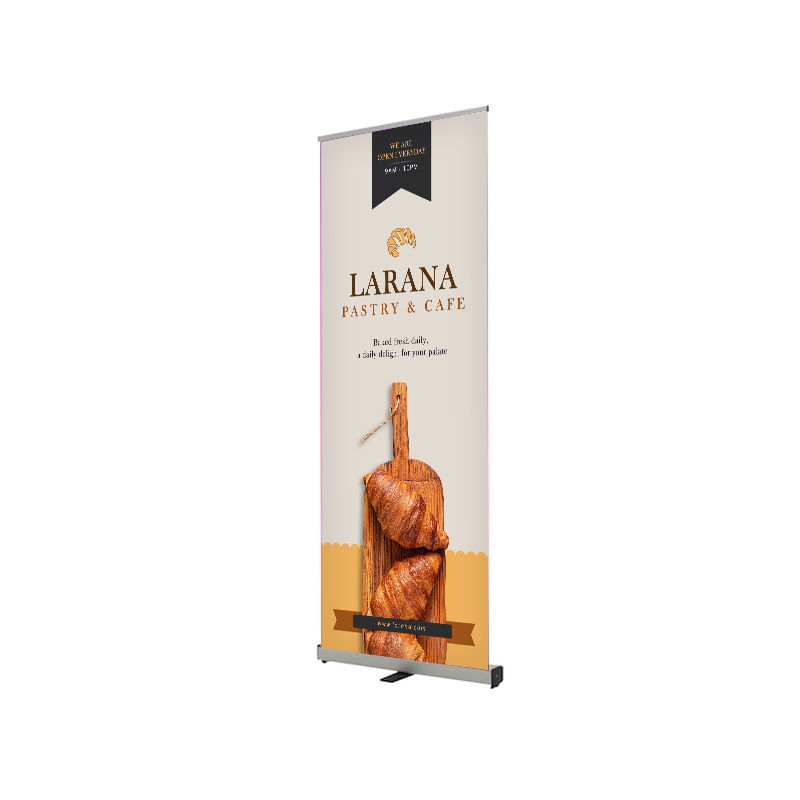 24"W x 80"H Monza™ Fx Retractable Banner Stand Kit, Fabric 2