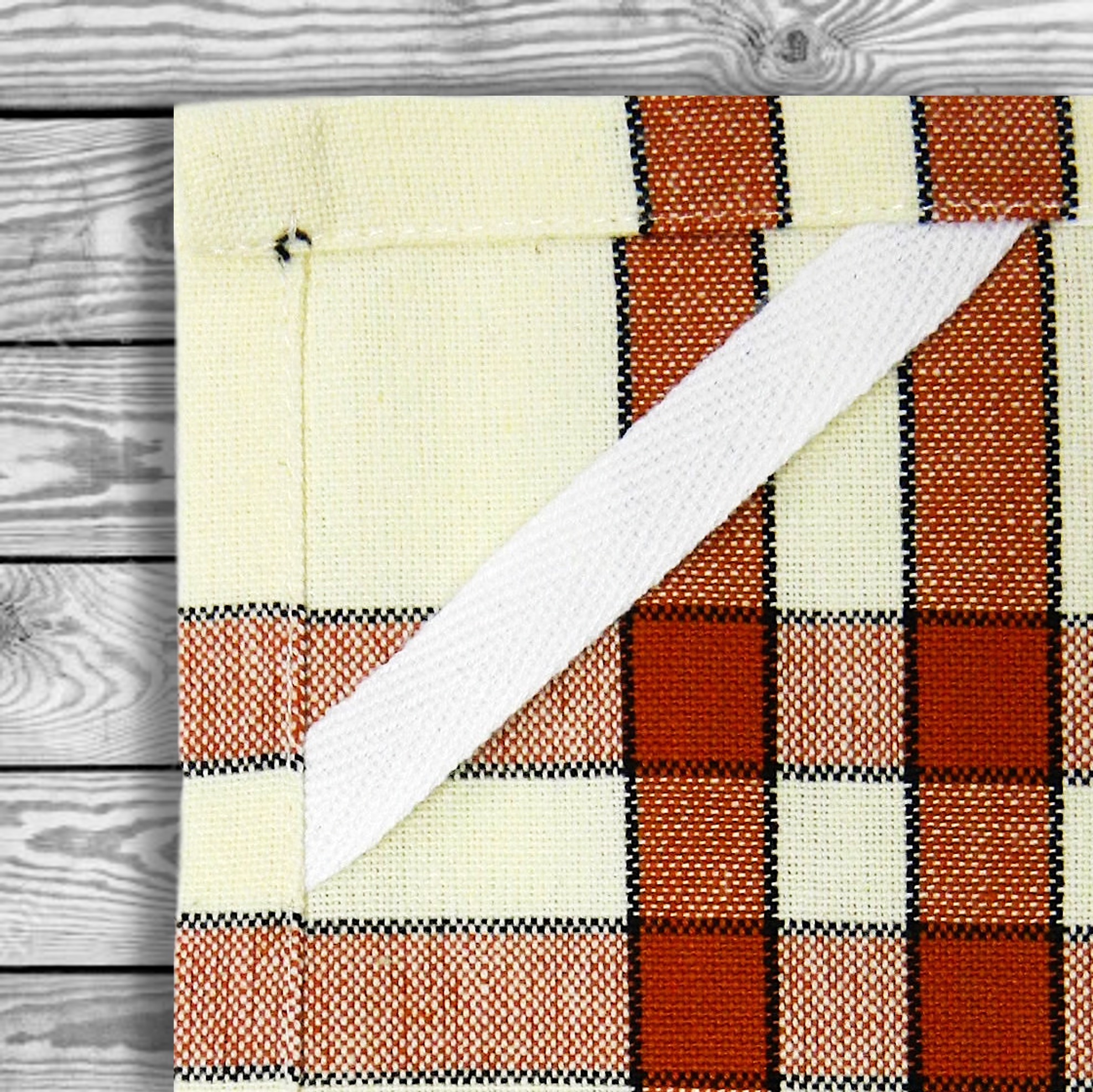 Red/Black Double Stripe Kitchen Towel - 20"x28" 13