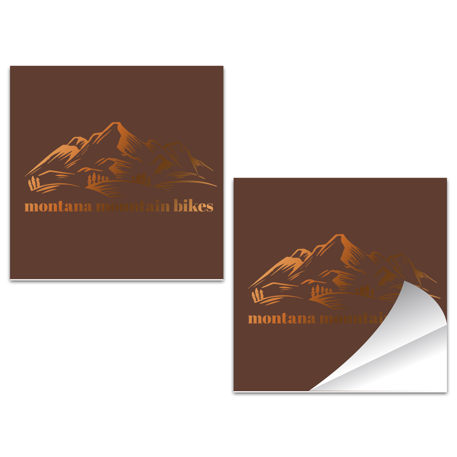 2" Square Foil Sticker 2