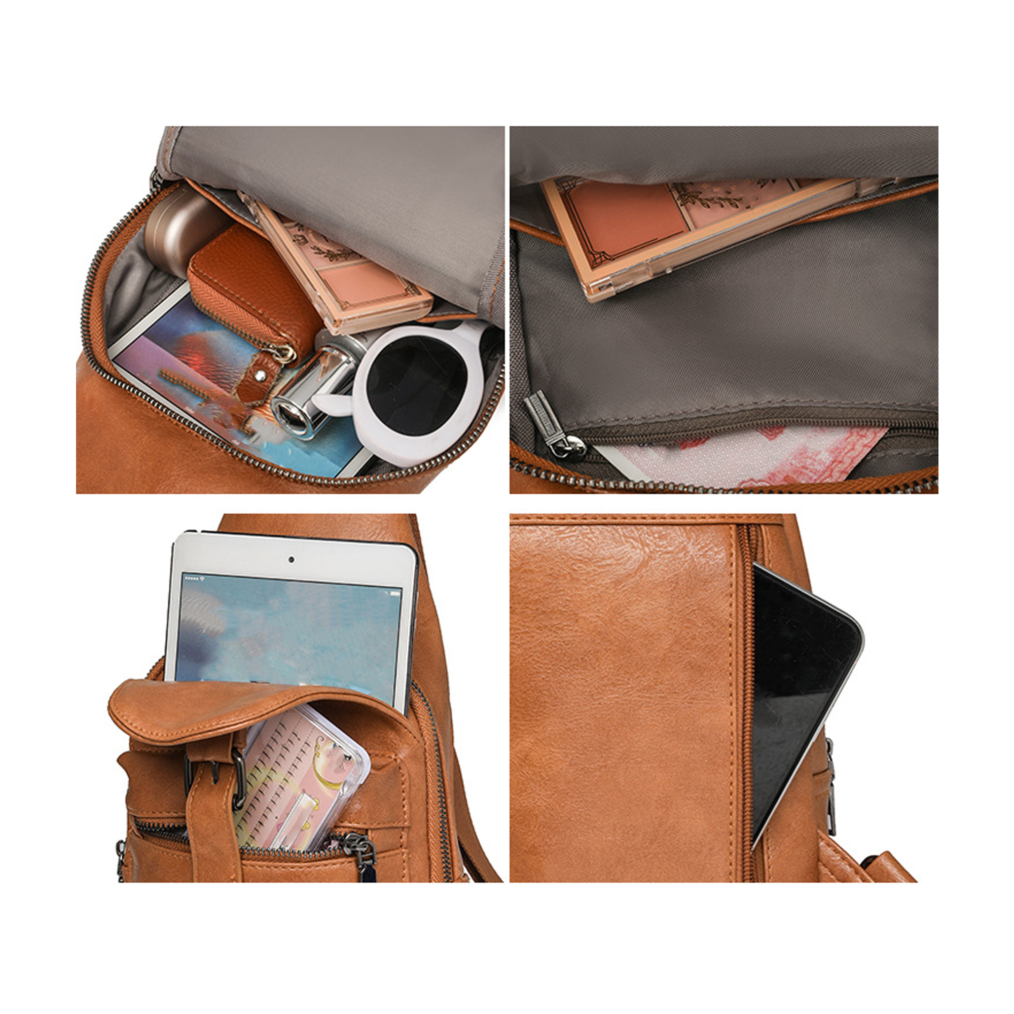 PU Leather Crossbody Sling Bag 4