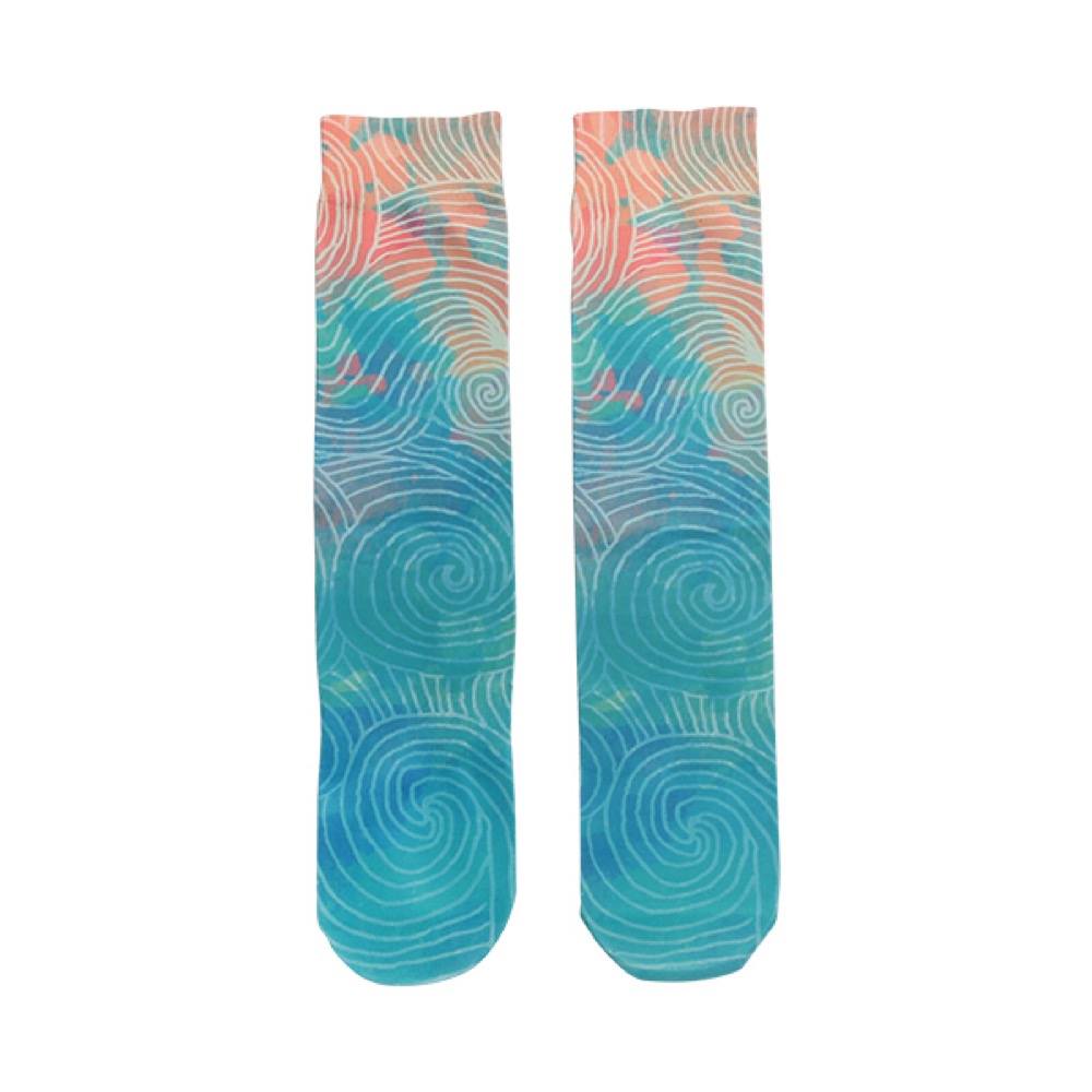 Full Color Calf Socks 8
