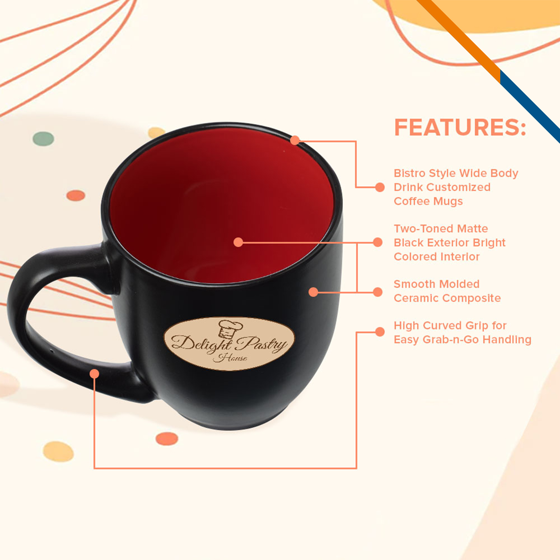 Onsure Ceramic Mug - 16 OZ. 9