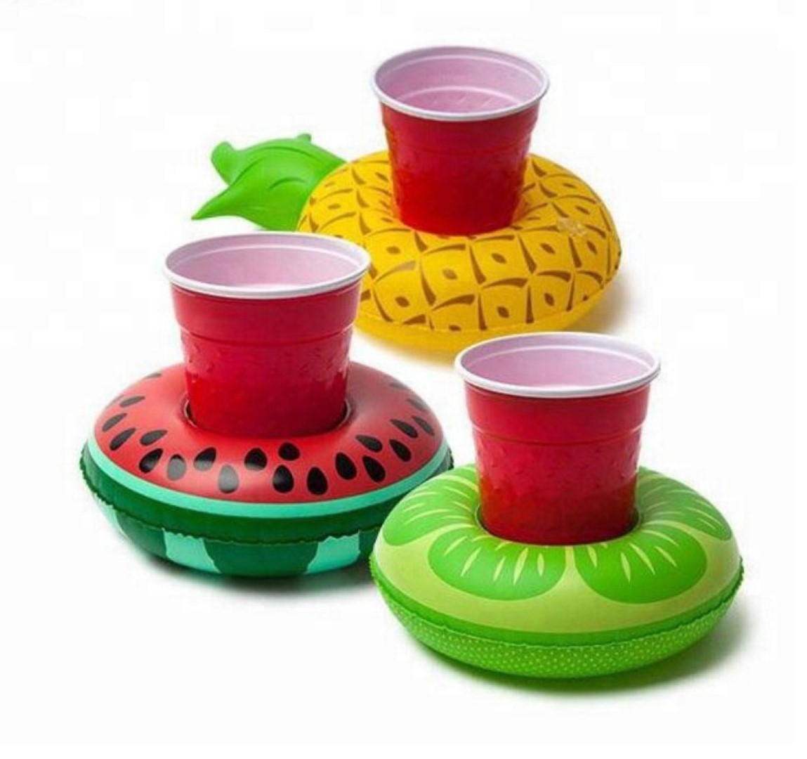 PVC Inflatable Floating Coaster Cup Holder 6
