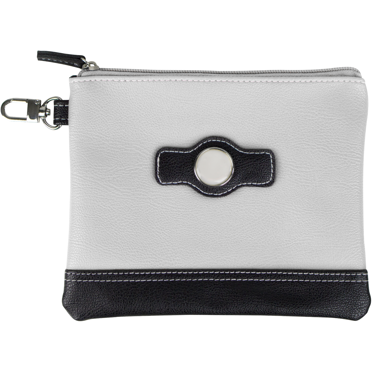 Two Tone Zipper Valuables Pouch 7