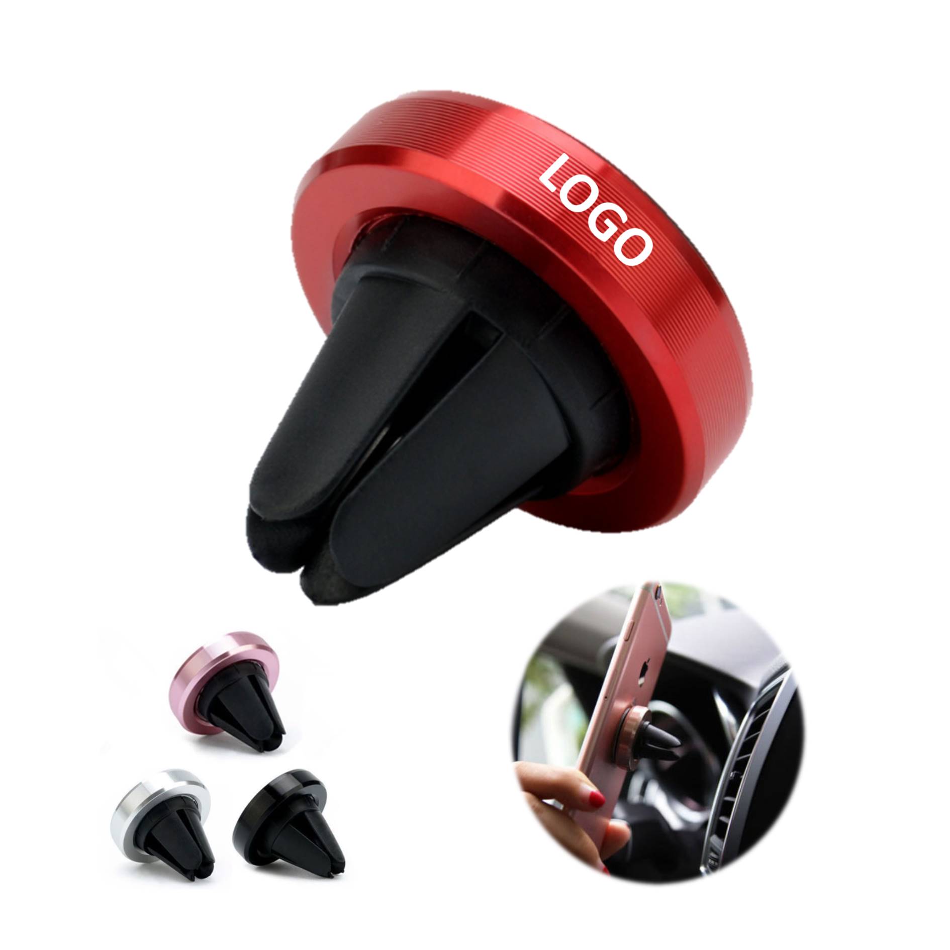 Magnetic Portable Car Mount Round Phone Holder 1
