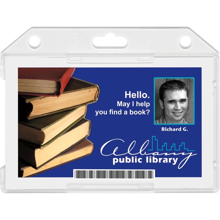Plastic Single Card ID Holder 1