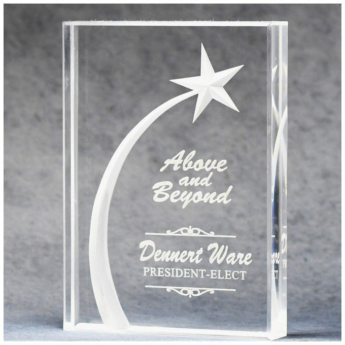 Acrylic Block With 3D Shooting Star 4