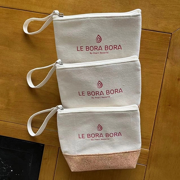 Eco-friendly Canvas Cork Cosmetic Bag 4