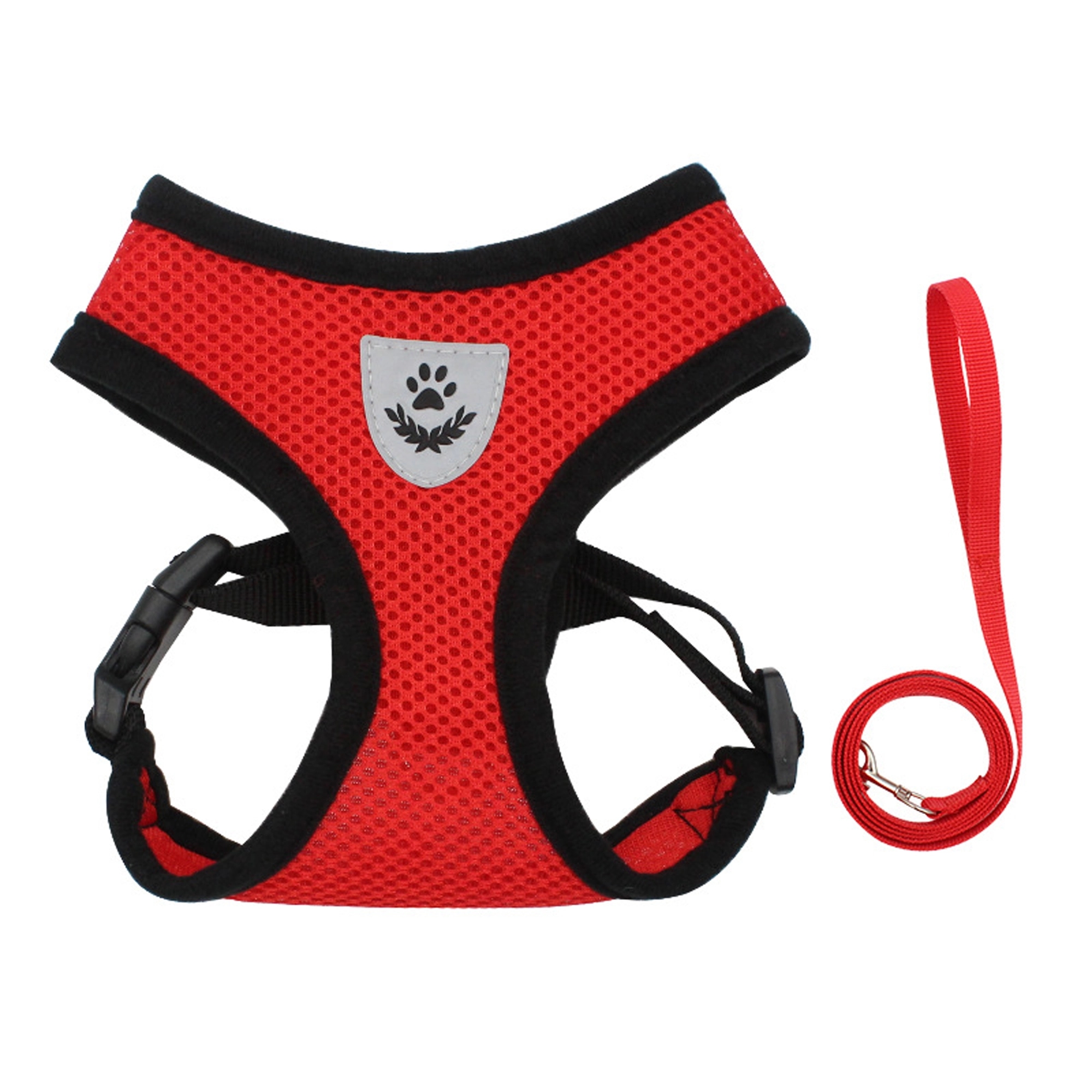 No Choke Reflective Pet Vest Harnesses With Leash 10