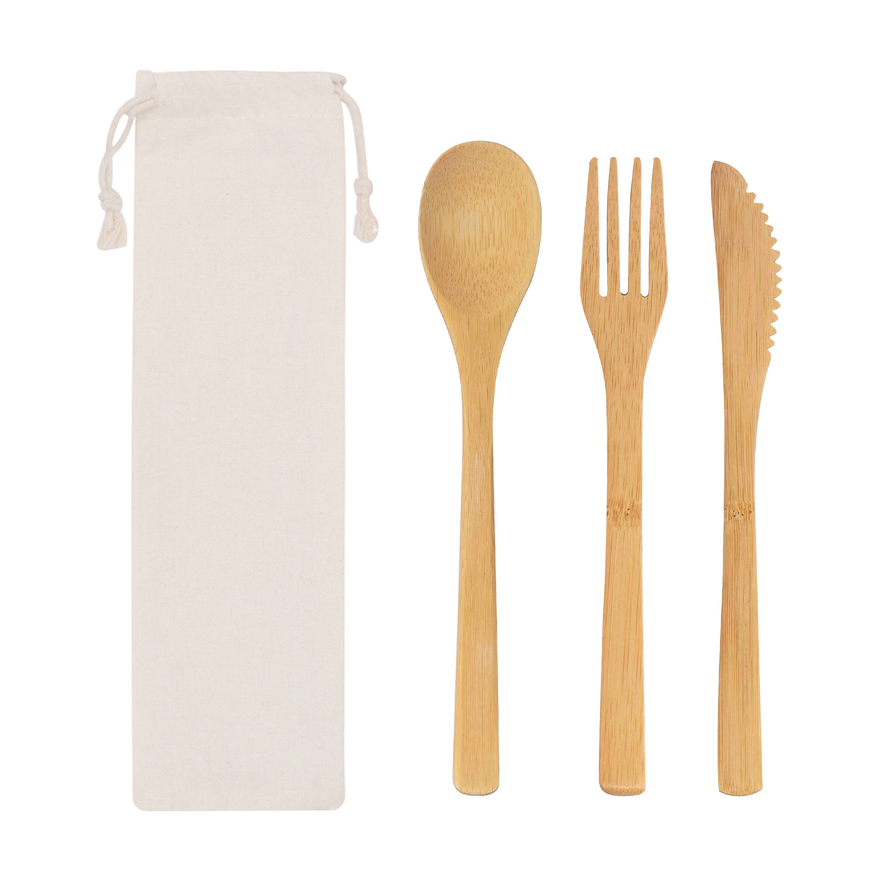 Reusable Bamboo Utensils Cutlery Set 5