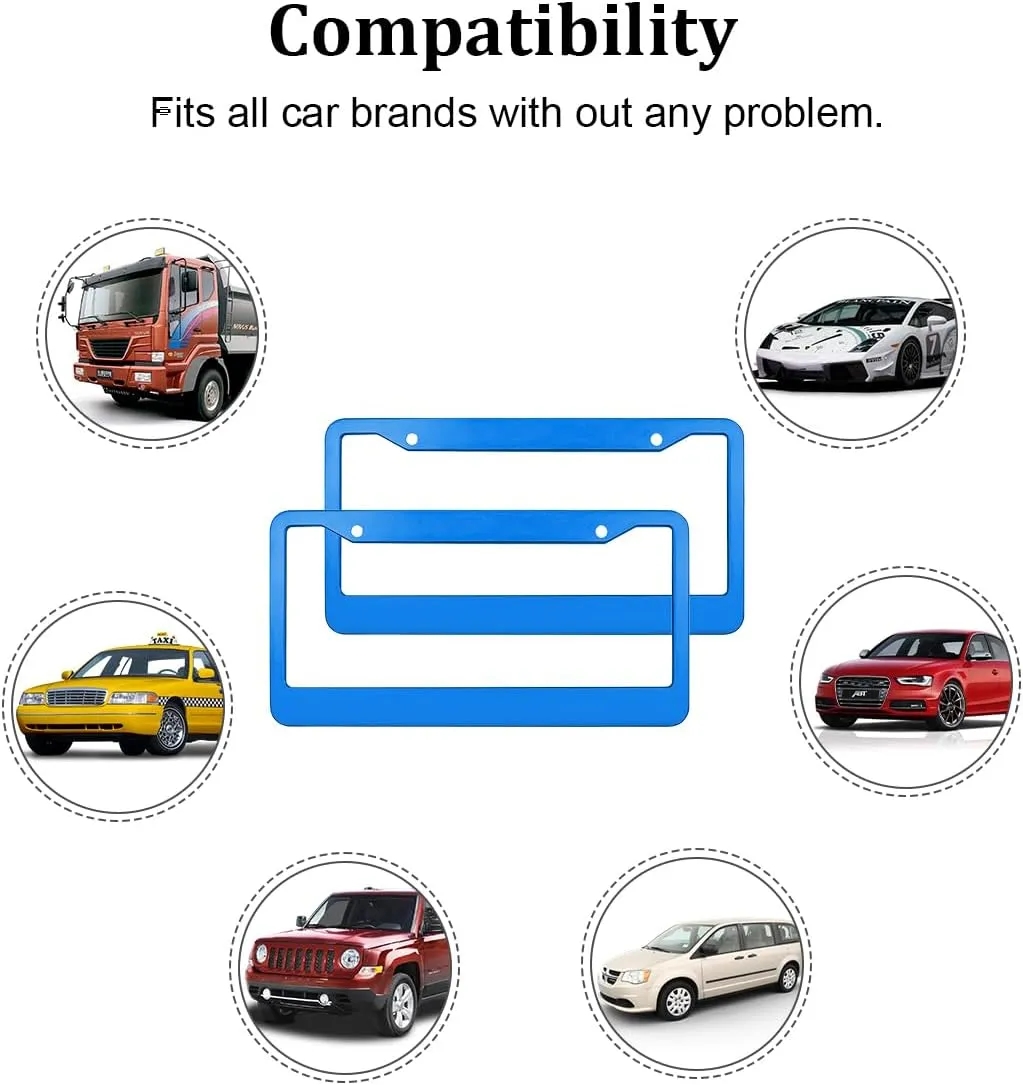 Custom Aluminum Car License Plate Frame 4