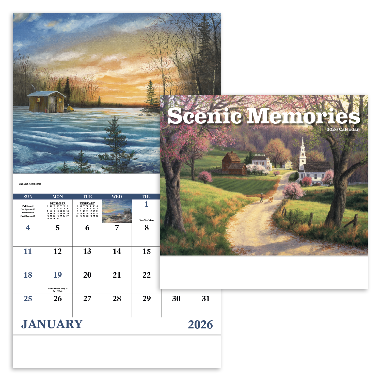 Good Value™ Scenic Memories - Stapled Calendar 27