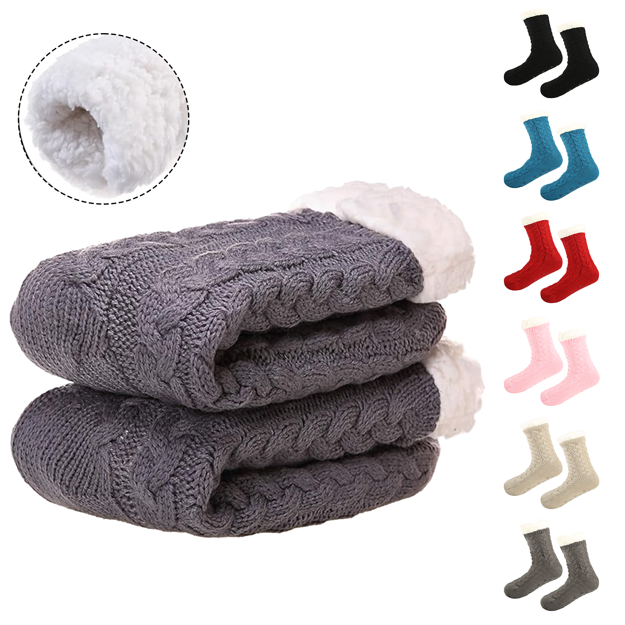 Winter Warm Non Slip Slipper Socks 3