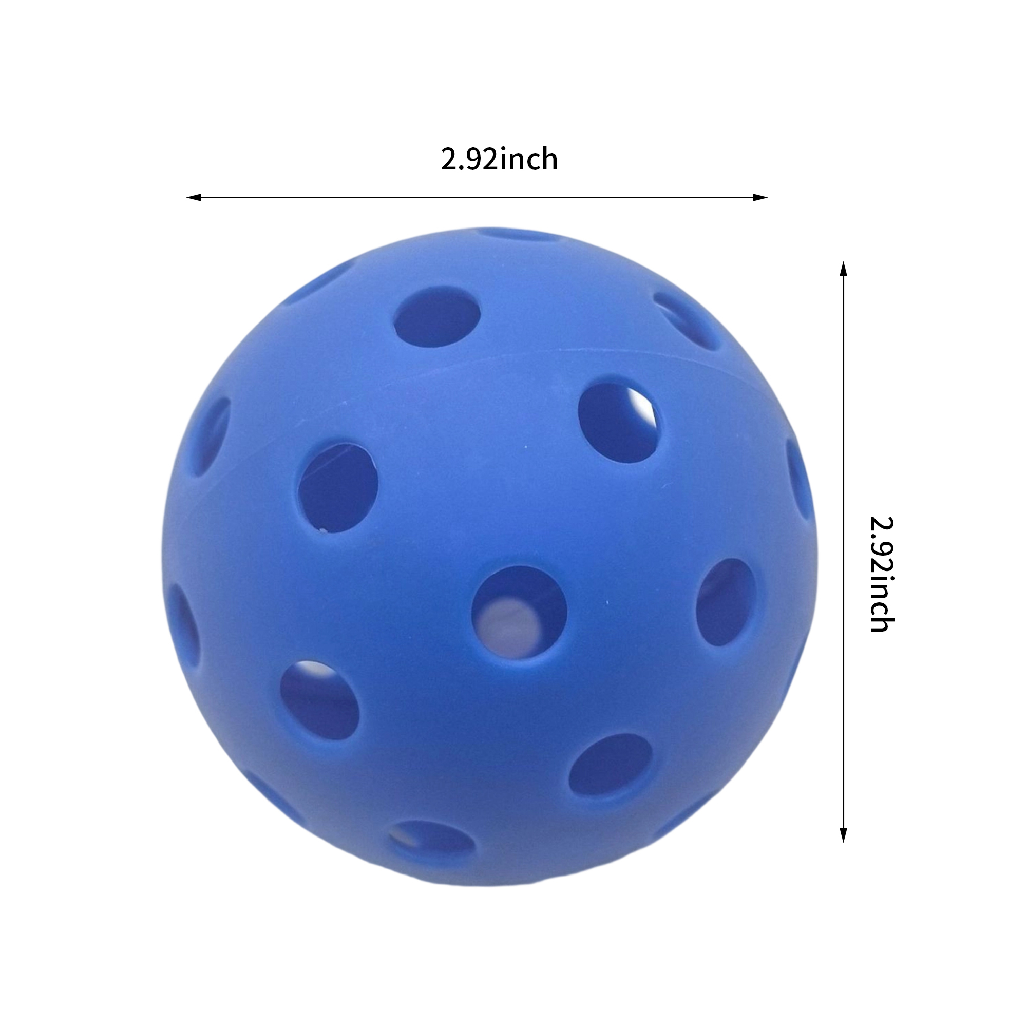Seamless Outdoor Pickleball Ball With 40 Hole Design 2.8" Diameter 5