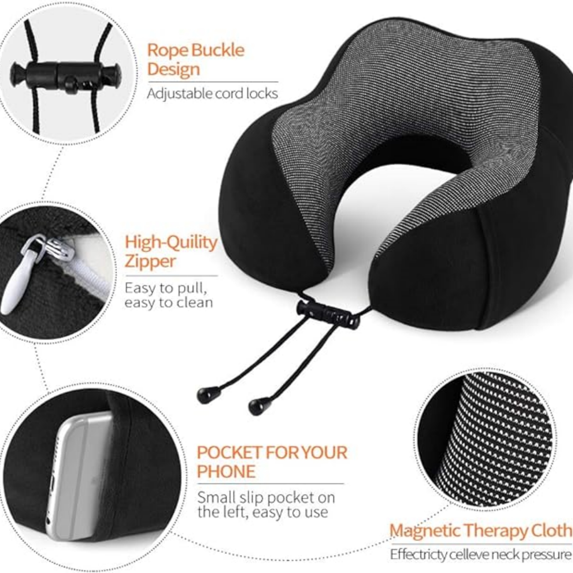 Memory Foam Travel Pillow 6