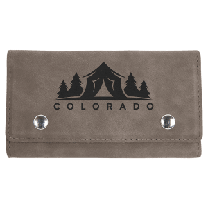 Laserable Leatherette Card & Dice Set 6