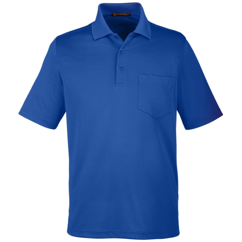 Harriton Men's Advantage Snag Protection Plus IL Pocket Polo 6