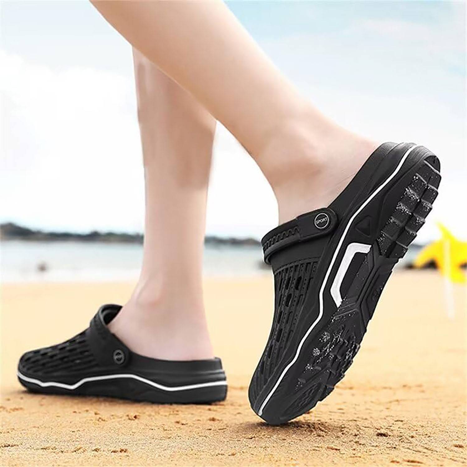 Men's Closed Toe Soft Summer Sandals for Beach Fishing Walk 6