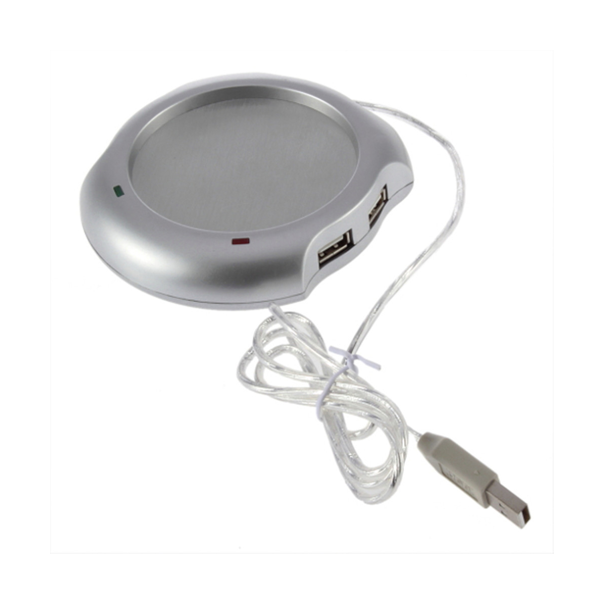 USB Drink Warmer With Aluminum Plate And 4 Port Hub 4
