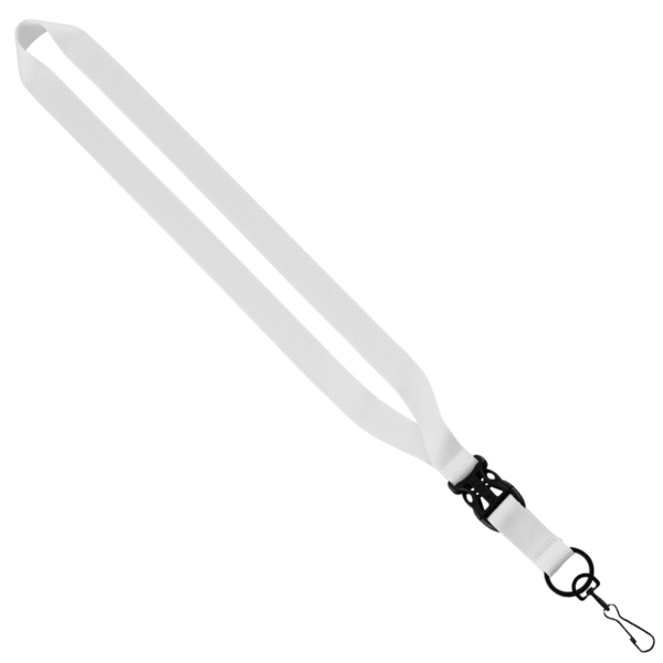 3/4" Polyester Lanyard with Slide Buckle Release & Swivel Snap Hook 34