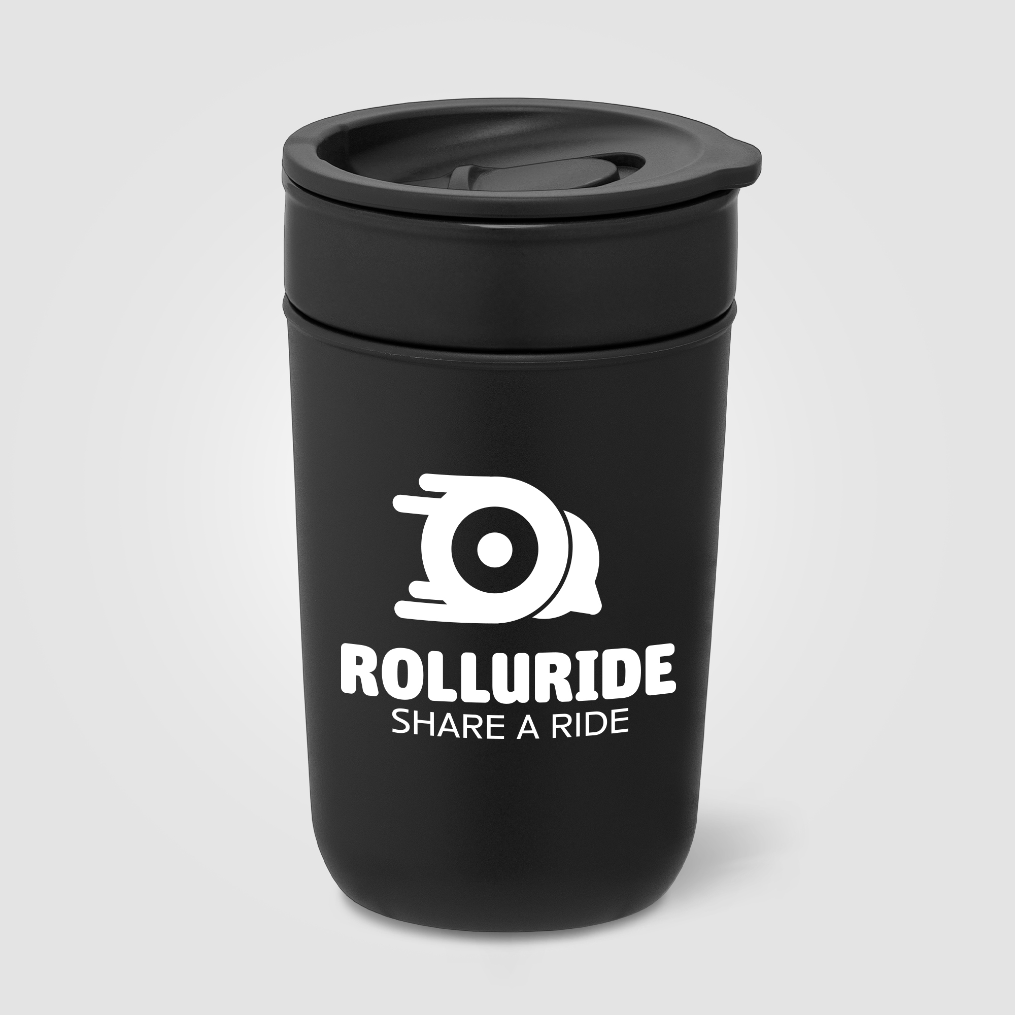 Danube - 12 oz. Ceramic Tumbler with Recycled Plastic Exterior & Lid 2