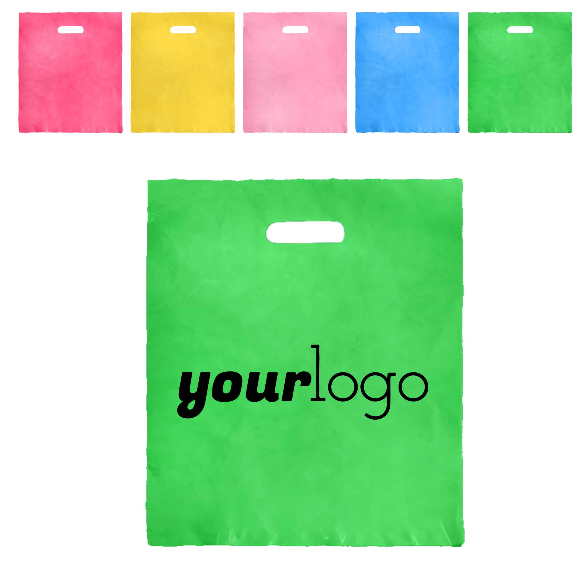 Plastic Die Cut Retail Bags with Handle 5