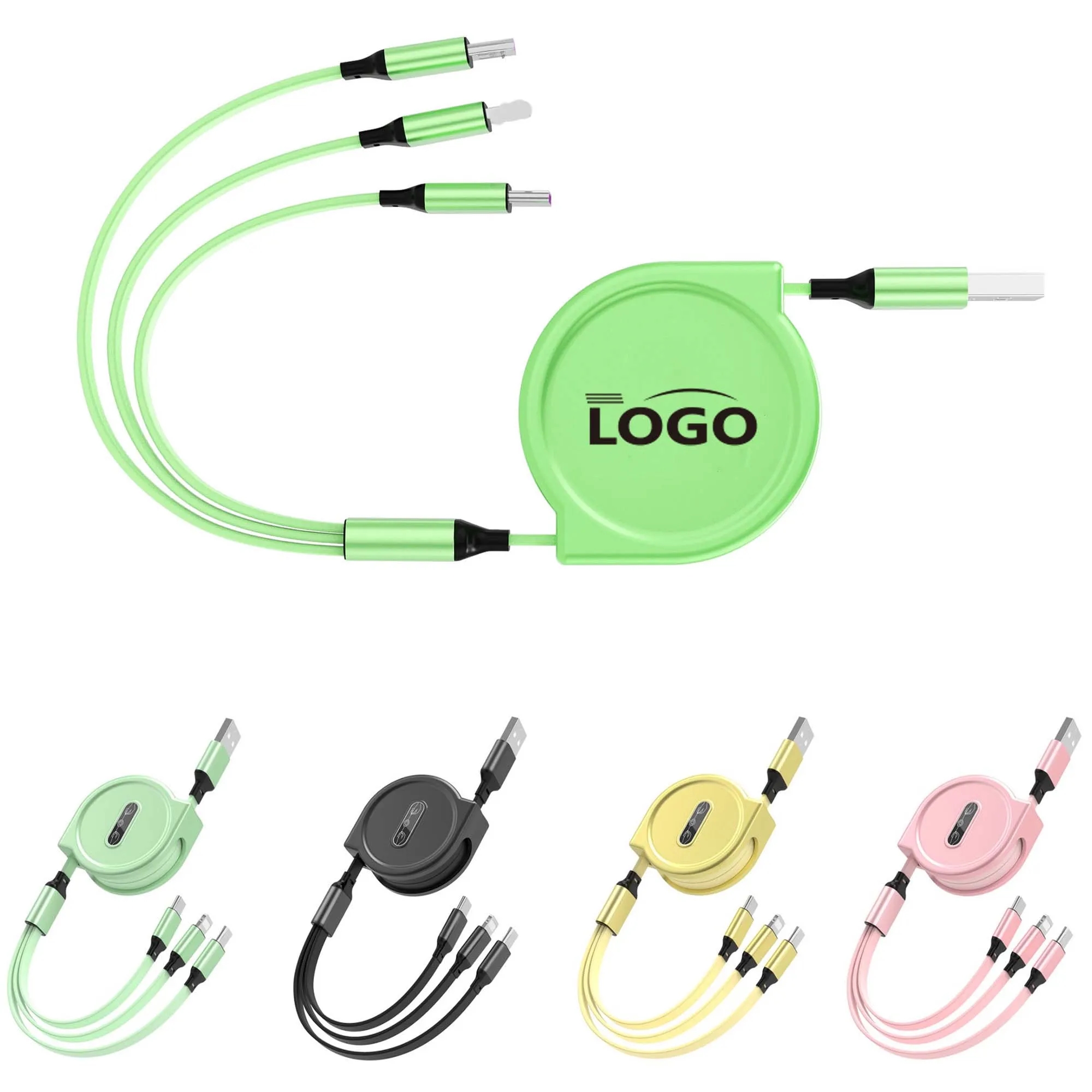 One Drag Three Retractable Charging Cable