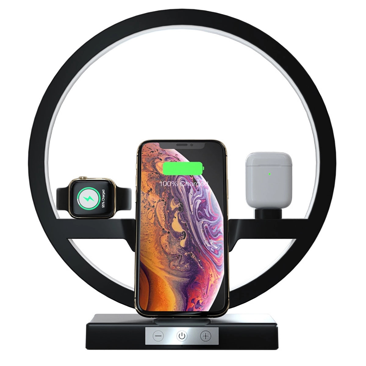4 IN 1 Wireless Charger With LED Desk lamp 2