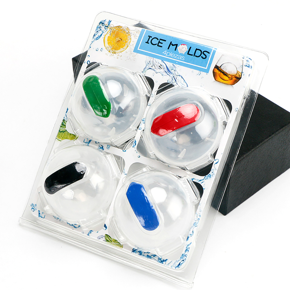 4 PCS Round Ice Cube Molds 1