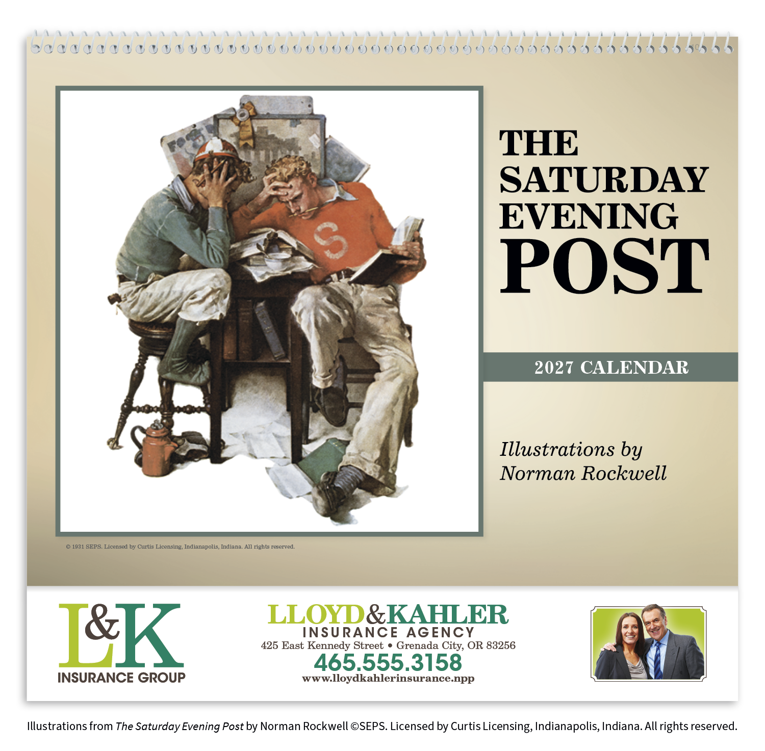 Triumph® Calendars The Saturday Evening Post Illustrations by Norman Rockwell Calendar 85