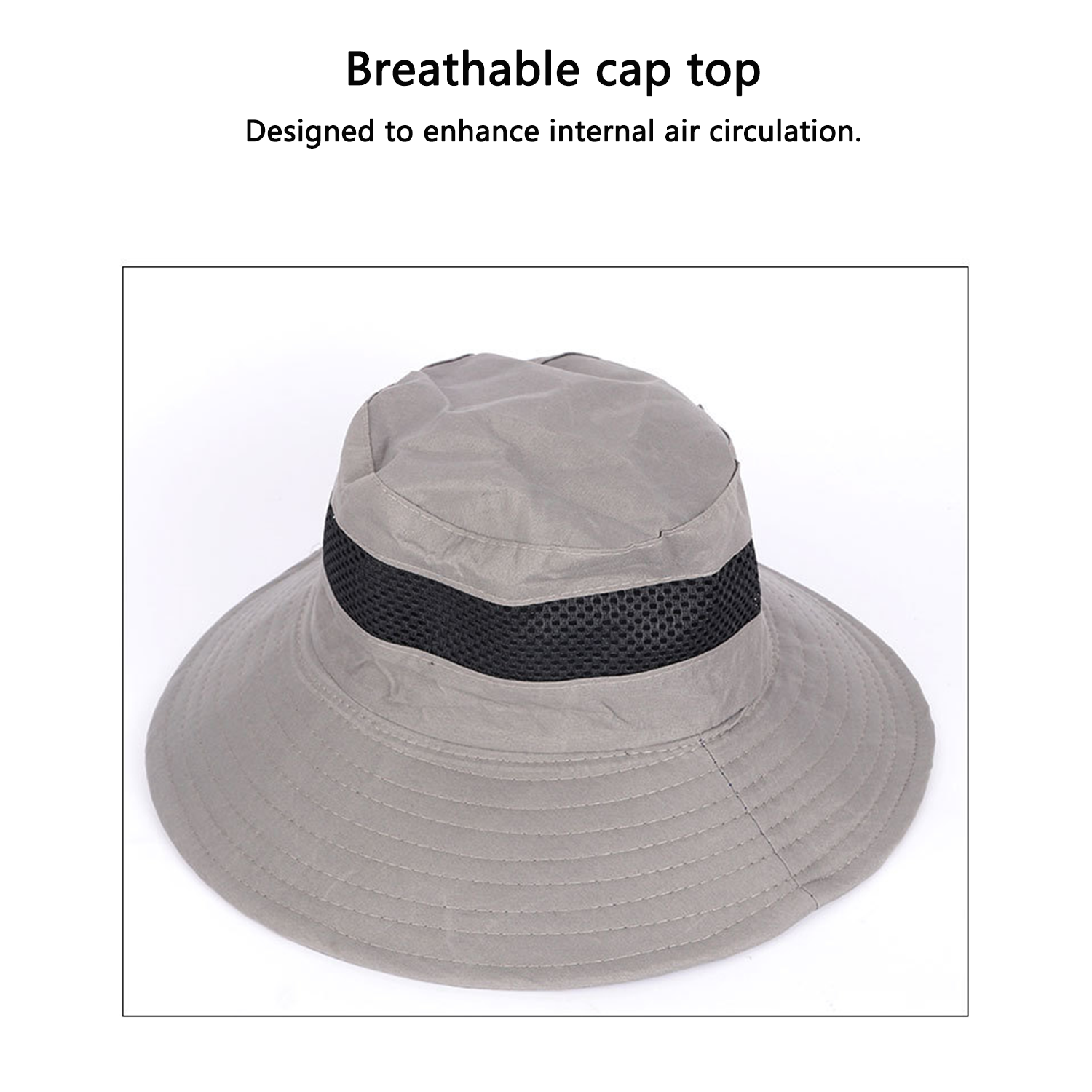 Outdoor custom Logo Fisherman Safari Bucket Hats w/ String 2