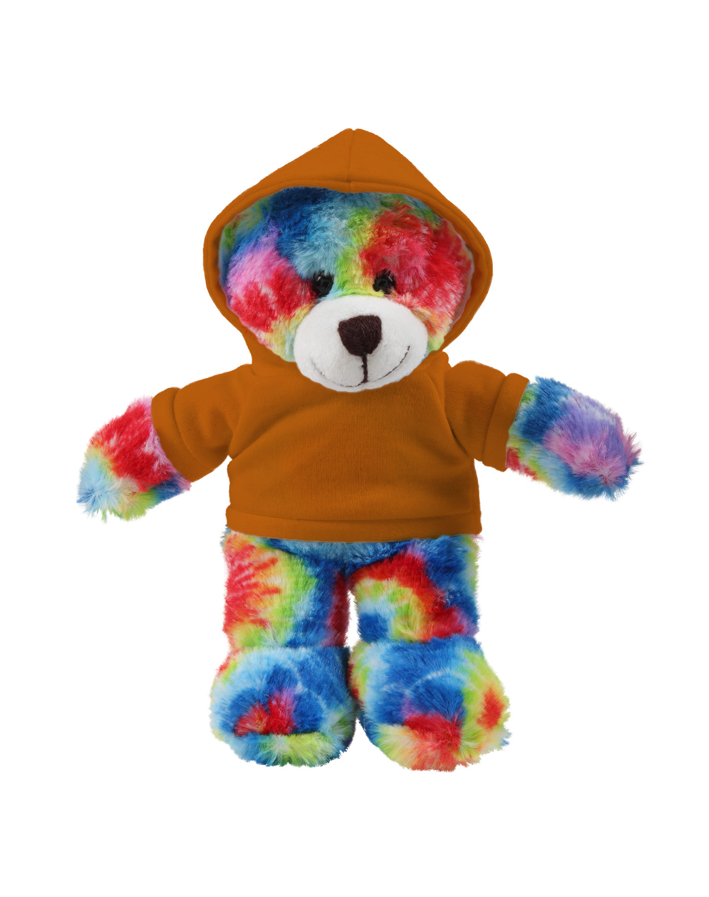 soft plush Tie Dye Bear with hoodie 22