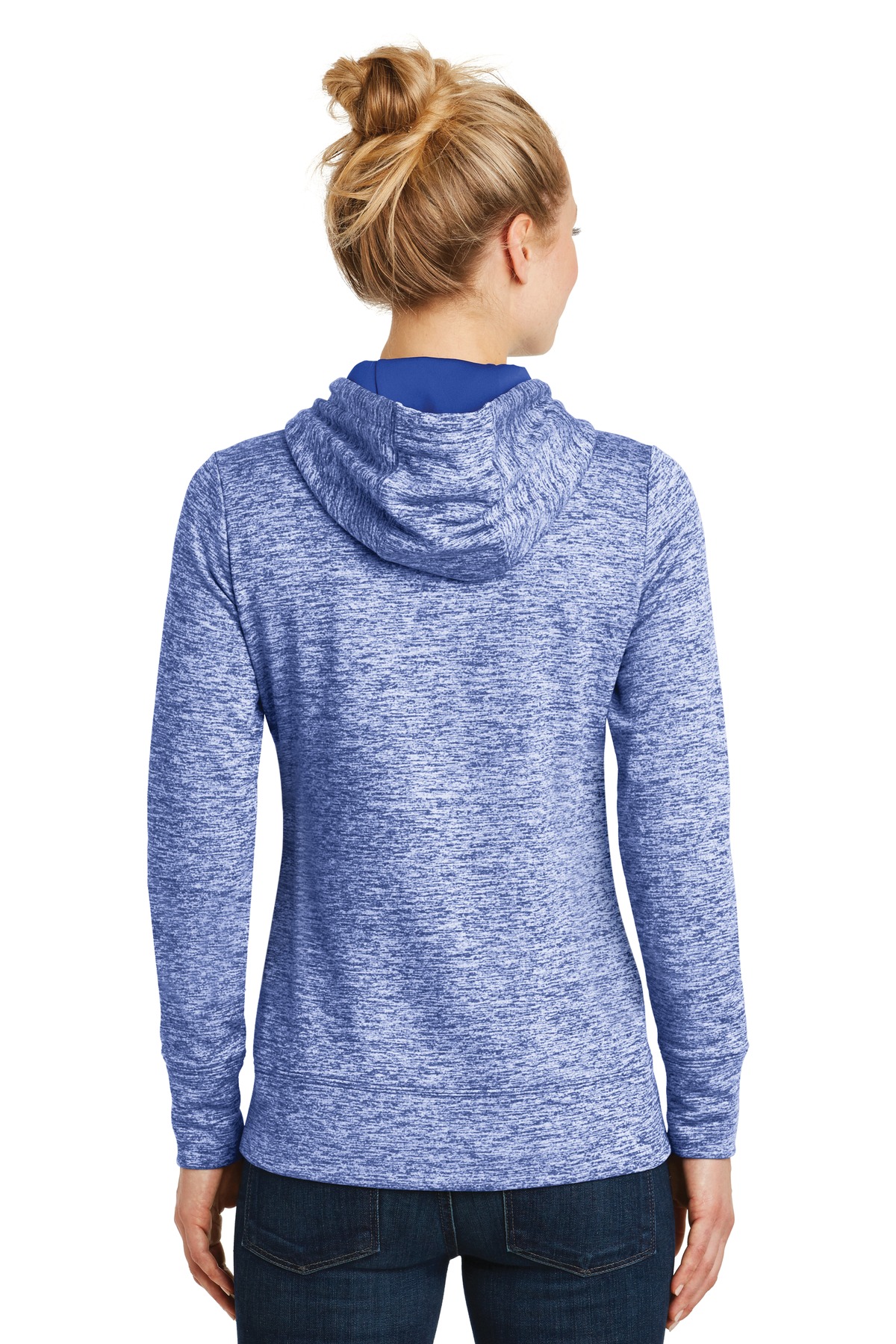 Sport-Tek Women's PosiCharge Electric Heather Fleece Hooded Pullover. LST225, custom hoodie or sweatshirt with logo imprint 24