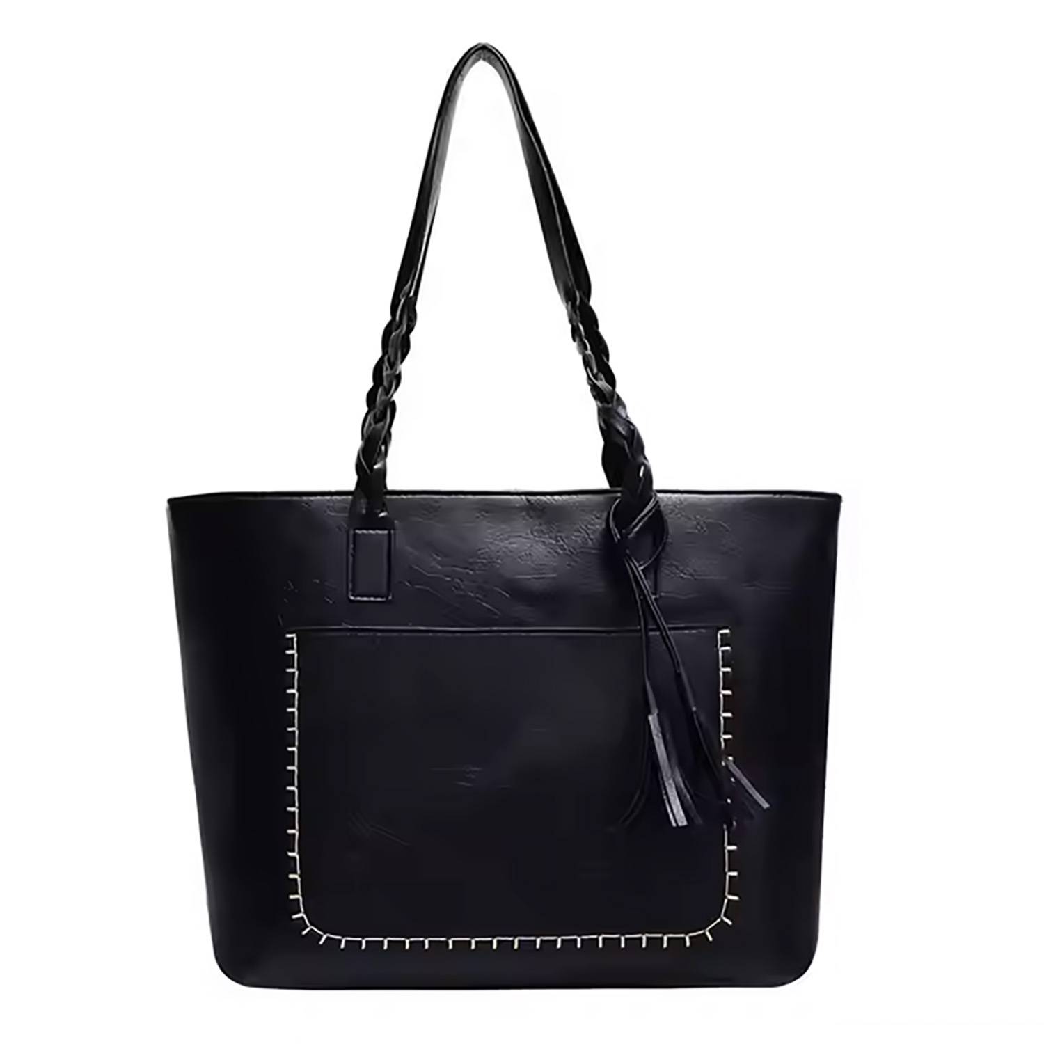 Large capacity tassel shoulder bag 7