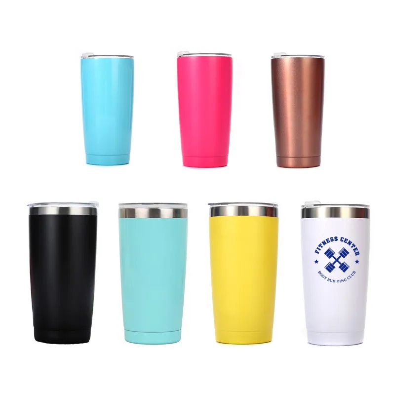 20 Oz Stainless Steel Tumbler with Straw 1