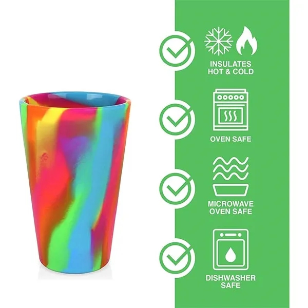 16 oz BPA-Free Silicone Pint Cups 6