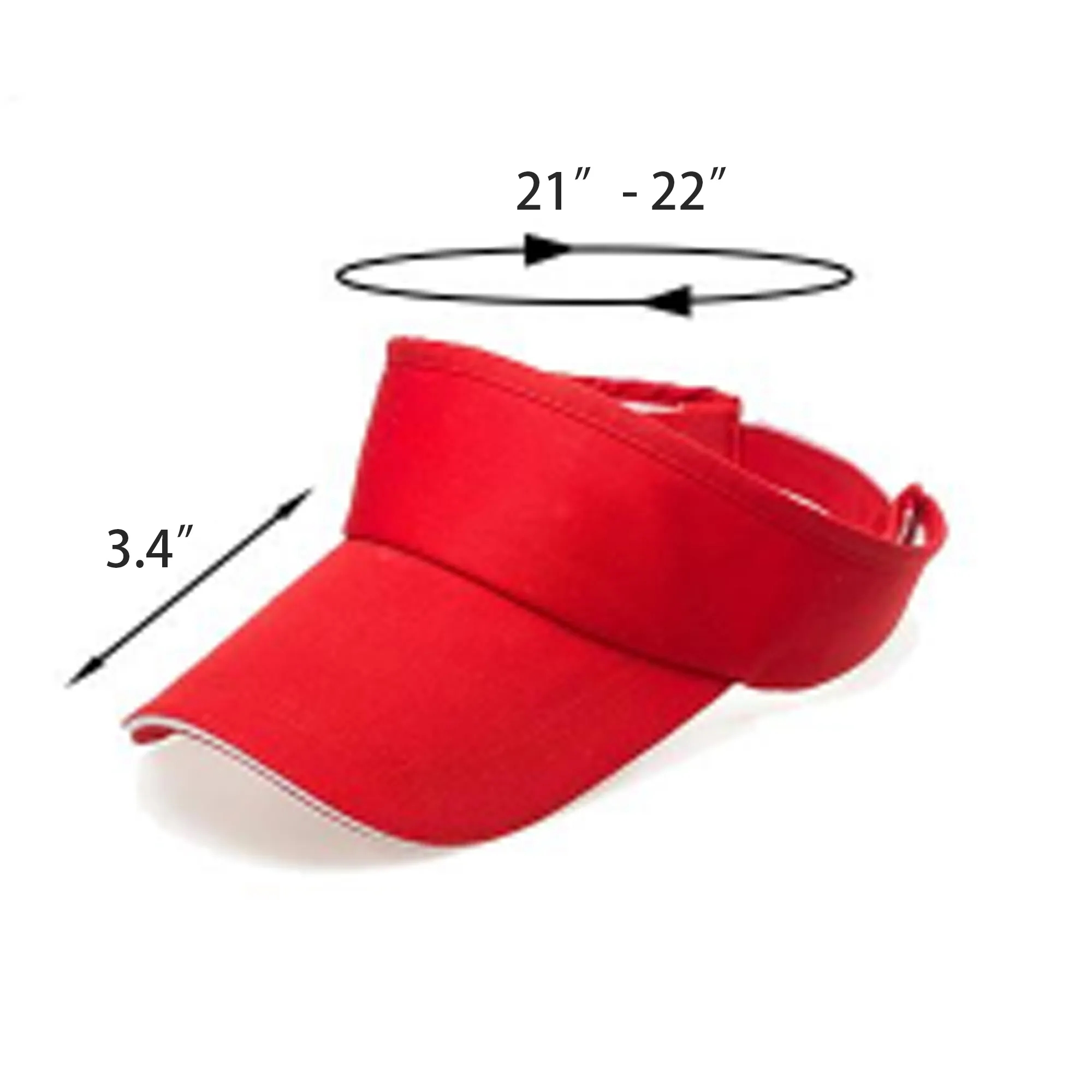 MOQ 50pcs Sun Visor Sports Adjustable Hat Empty Top 2