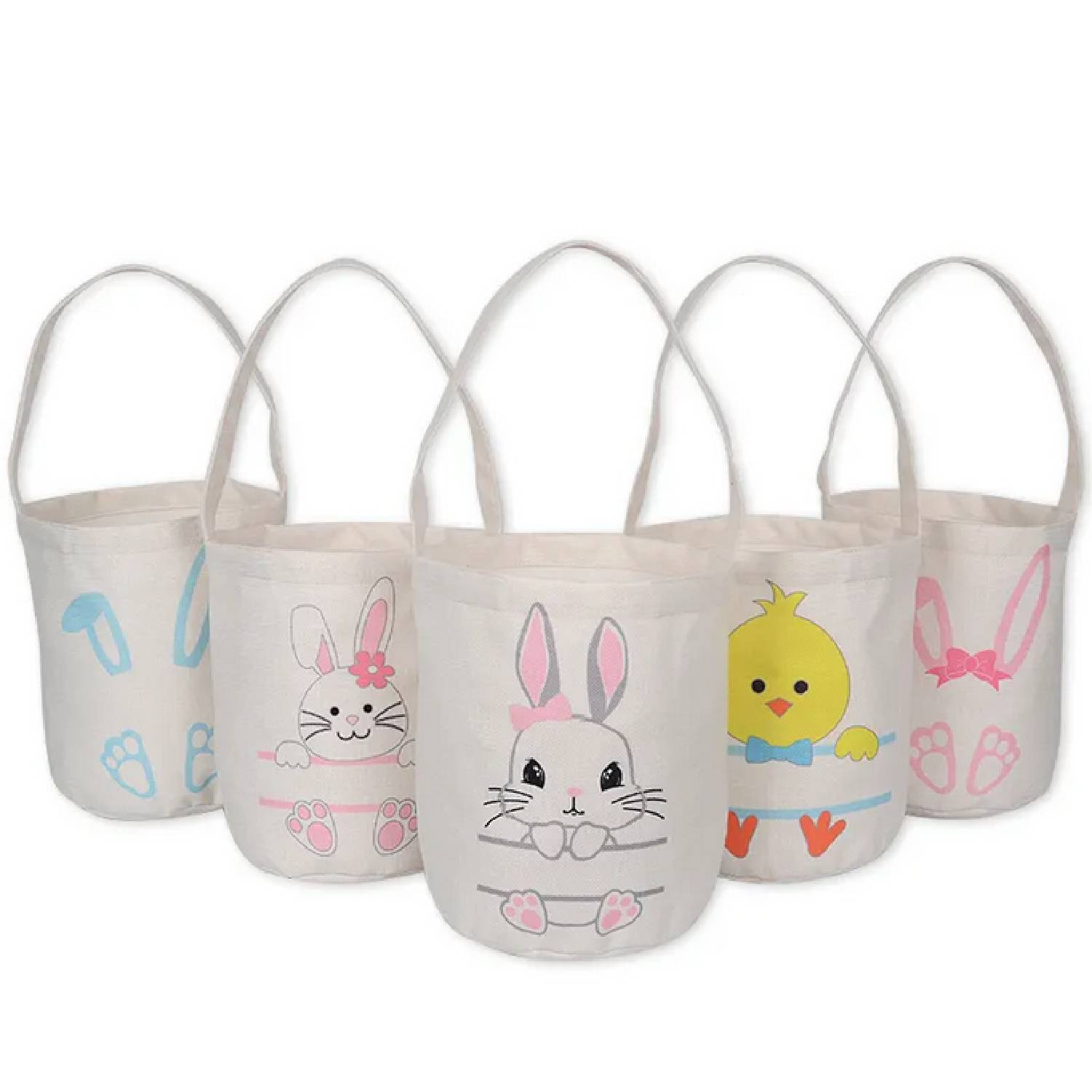 Easter Eggs Polyester Tote Bag, custom tote bag with logo imprint 3