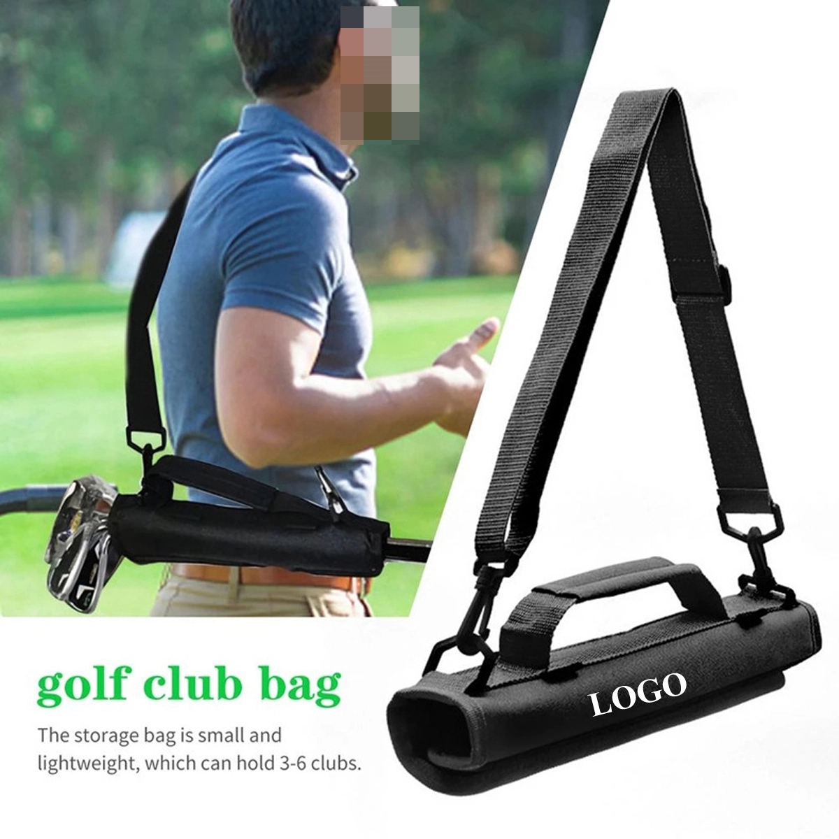 Portable Golf Club Bag Lightweight Travel Carrier 1