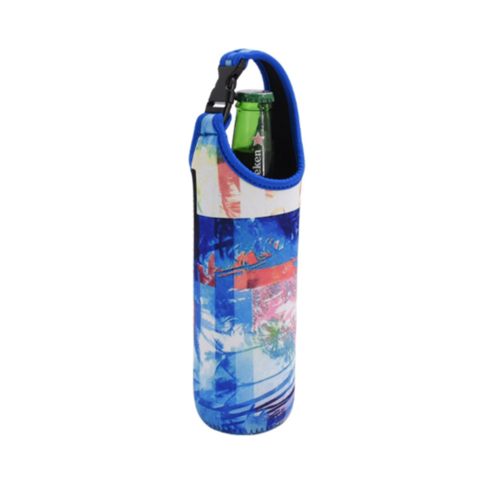 Neoprene Bottle Carrier Holder Pouch, custom koozie with logo imprint 6