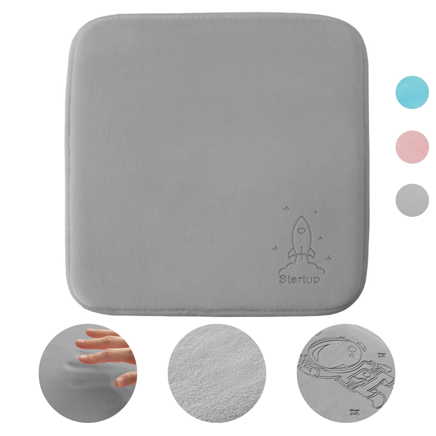 Memory Foam Seat Cushion For Office Chairs, Wheelchair 1