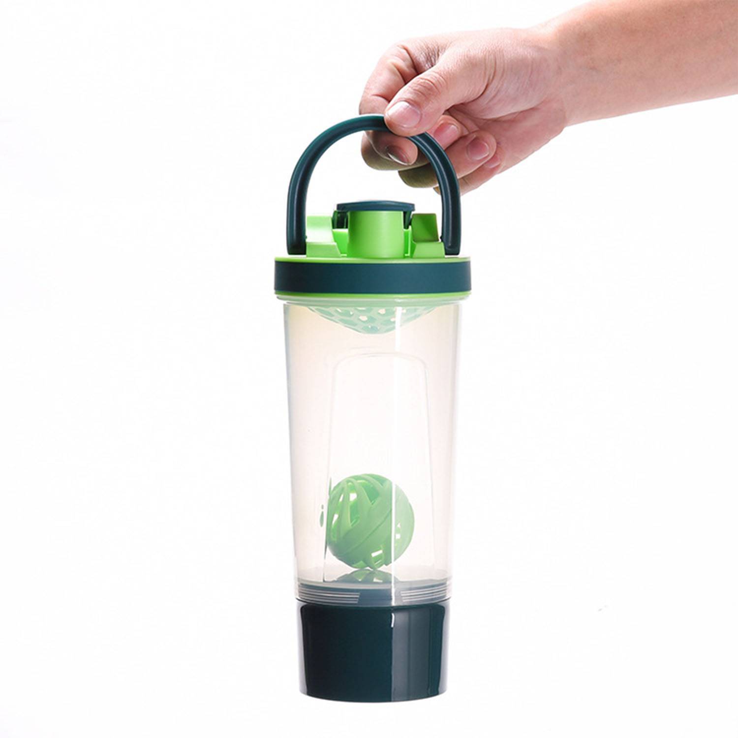 24oz Multifunction Protein Shake Bottle w/ Mixing Ball 9