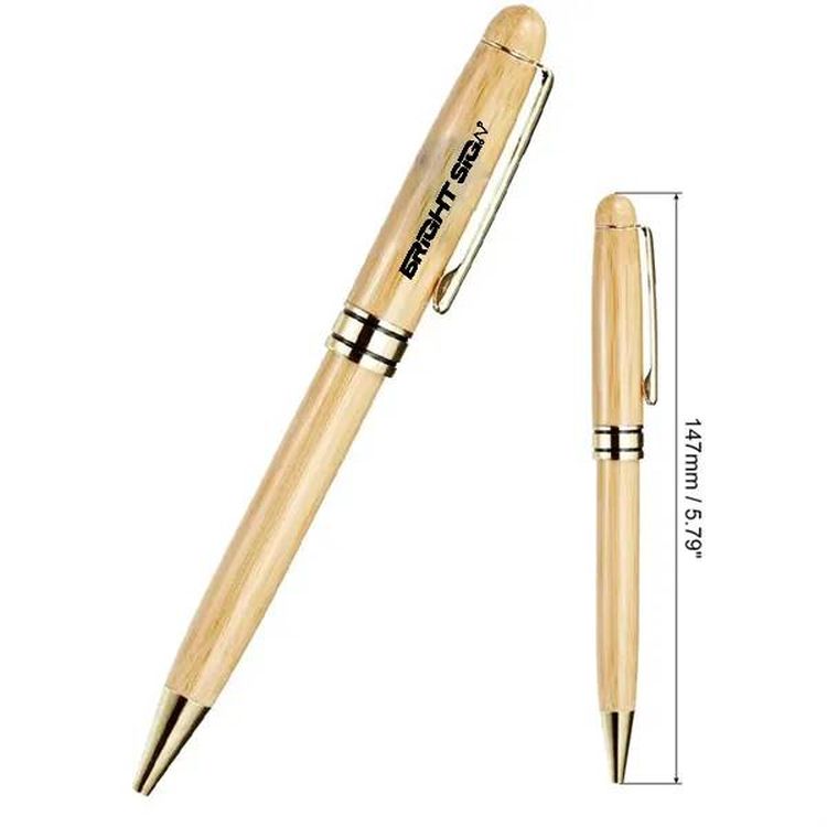 Bamboo Eco Pen with Metal Refill 2