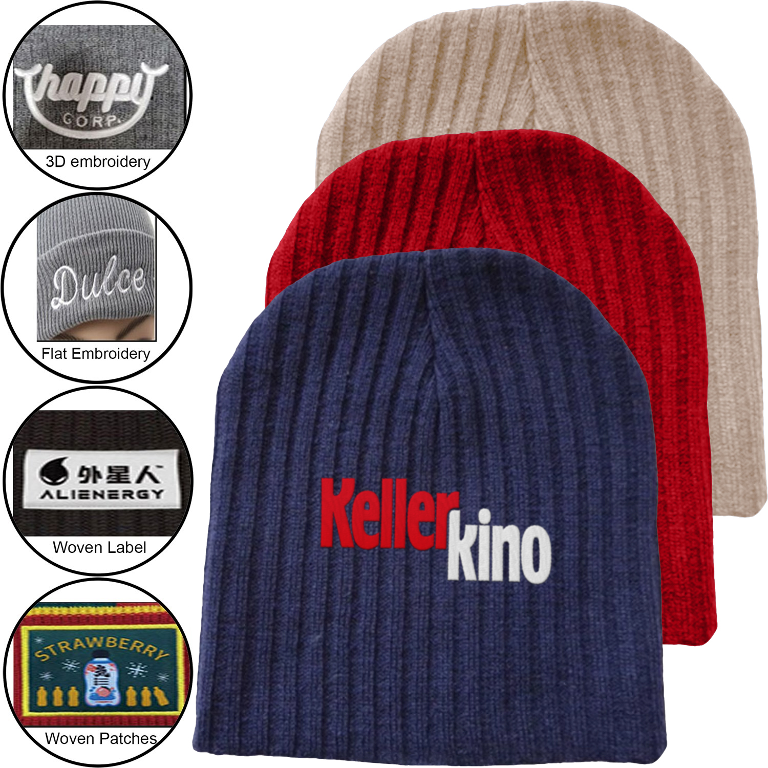Value Knitted Stripe Beanie 2