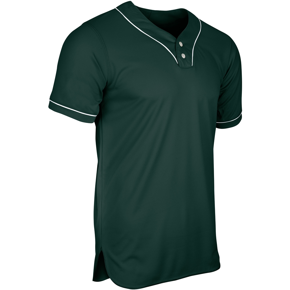 Heater 2-Button Piped Baseball Jersey 7